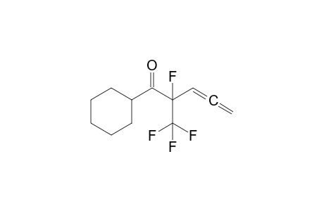 1-Cyclohexyl-2-fluoro-2-(trifluoromethyl)penta-3,4-dien-1-one