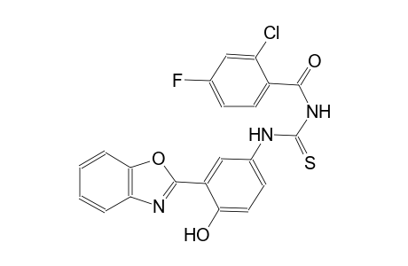 N-[3-(1,3-benzoxazol-2-yl)-4-hydroxyphenyl]-N'-(2-chloro-4-fluorobenzoyl)thiourea