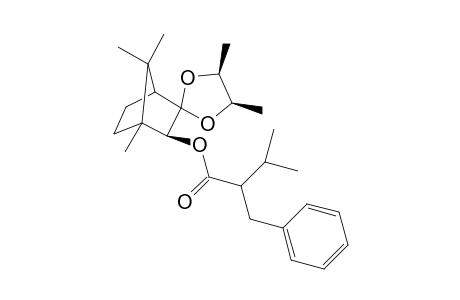 3,3-[(exo)-Butanedioxy]-2-(exo)-bornyl 2-benzyl-3-methylbutanoate