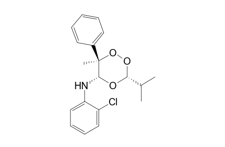 (3R*,5S*,6R*)-5-(2-Chloroanilino)-3-isopropyl-6-methyl-6-phenyl-1,2,4-trioxane