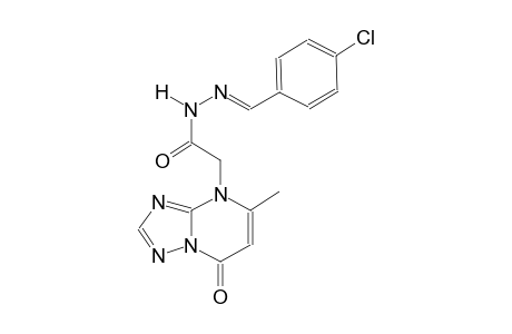 N'-[(E)-(4-chlorophenyl)methylidene]-2-(5-methyl-7-oxo[1,2,4]triazolo[1,5-a]pyrimidin-4(7H)-yl)acetohydrazide