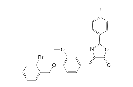 (4Z)-4-{4-[(2-bromobenzyl)oxy]-3-methoxybenzylidene}-2-(4-methylphenyl)-1,3-oxazol-5(4H)-one