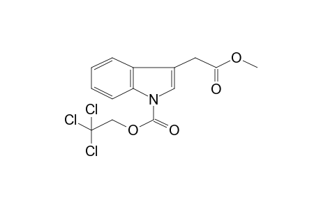 3-Methoxycarbonylmethyl-indole-1-carboxylic acid, 2,2,2-trichloroethyl ester