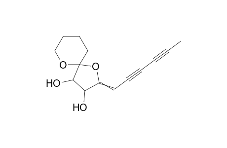 (2z)-2-(2,4-hexadiynylidene)-3,4-dihydroxy-1,6-dioxaspiro(4,5)decane