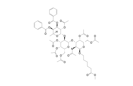 #27;5-(METHOXYCARBONYL)-PENTYL-3,4-DI-O-BENZOYL-ALPHA-L-FUCOPYRANOSYL-(1->2)-3,4,6-TRI-O-ACETYL-BETA-D-GALACTOPYRANOSYL-(1->3)-4,6-DI-O-ACETYL-2-ACETAMIDE-2-DE