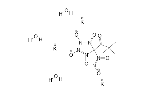 3,3-DIMETHYLBUTANE-2-ONE-1,1,1-[METHANE-TRIS-(DIAZENE-N-OXIDE-N'-HYDROXYLATE)]-TRIPOTASSIUM-SALT