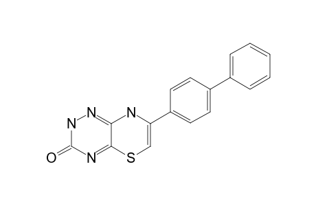 7-(4'-PHENYLPHENYL)-8H-[1,4]-THIAZINO-[2,3-E]-1,2,4-TRIAZIN-3-(2H)-ONE