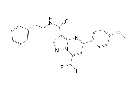 7-(difluoromethyl)-5-(4-methoxyphenyl)-N-(2-phenylethyl)pyrazolo[1,5-a]pyrimidine-3-carboxamide