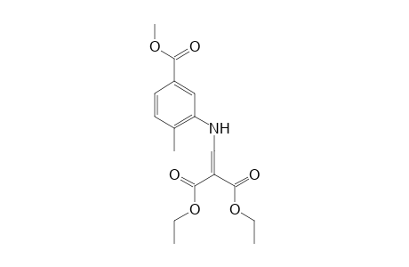 3-[(2,2-dicarboxyvinyl)amino]-p-toluic acid, 2,2-diethyl methyl ester