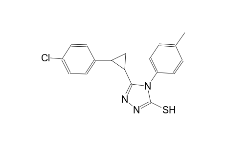 5-[2-(4-chlorophenyl)cyclopropyl]-4-(4-methylphenyl)-4H-1,2,4-triazole-3-thiol