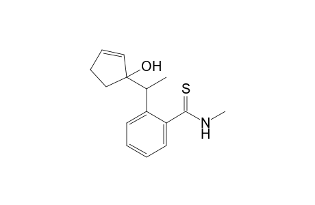 2-[1-(1-hydroxy-1-cyclopent-2-enyl)ethyl]-N-methylbenzenecarbothioamide