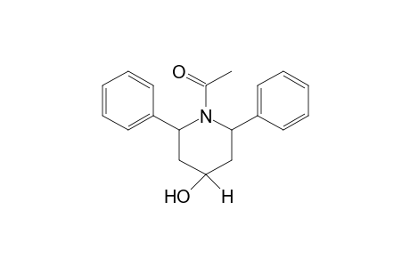 1-Acetyl-2,6-diphenyl-4-piperidinol (higher melting isomer)