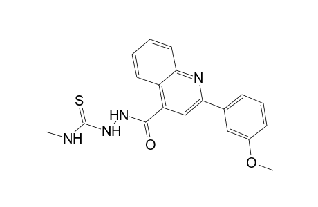 2-{[2-(3-methoxyphenyl)-4-quinolinyl]carbonyl}-N-methylhydrazinecarbothioamide