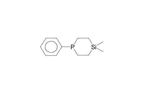 1,4-Phosphasilacyclohexane, 4,4-dimethyl-1-phenyl-
