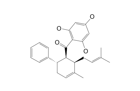 (-)-HYDROXYPANDURATIN-A;(-)-(2,4,6-TRIHYDROXYPHENYL)-[3'-METHYL-2'-(3''-METHYLBUT-2''-ENYL)-6'-PHENYLCYCLOHEX-3'-ENYL]-METHANONE