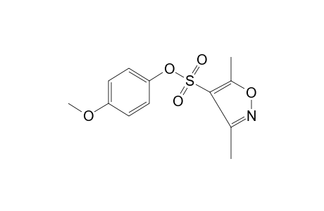 3,5-dimethyl-4-isoxazolesulfonic acid, p-methoxyphenyl ester