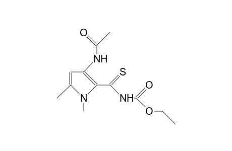 3-ACETYLAMINO-1,5-DIMETHYLPYRROL-2-(N-ETHOXYCARBONYL)-THIOCARBOXAMID