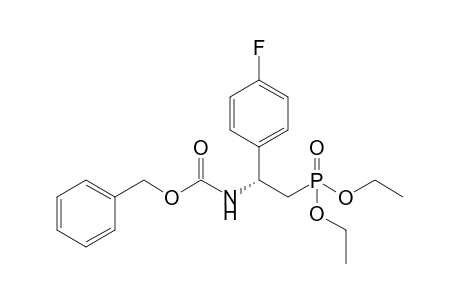 (phenylmethyl) N-[(1R)-2-diethoxyphosphoryl-1-(4-fluorophenyl)ethyl]carbamate