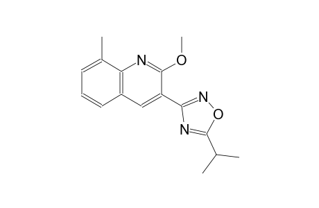 3-(5-isopropyl-1,2,4-oxadiazol-3-yl)-2-methoxy-8-methylquinoline