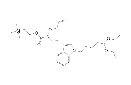 o-Allyl-N-[2-[1-(5,5-diethoxypentyl)-1H-indol-3-yl]ethyl]-N-[(2-(trimethylsilyl)ethoxy)carbonyl]hydroxylamine