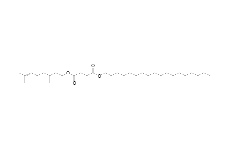 Succinic acid, 3,7-dimethyloct-6-en-1-yl octadecyl ester