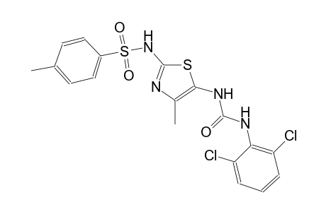 benzenesulfonamide, N-[5-[[[(2,6-dichlorophenyl)amino]carbonyl]amino]-4-methyl-2-thiazolyl]-4-methyl-