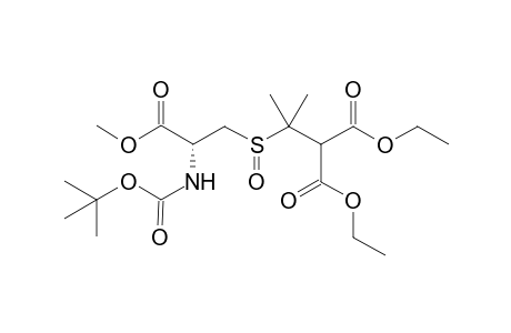 2-[1-[(2R)-2-(tert-butoxycarbonylamino)-3-keto-3-methoxy-propyl]sulfinyl-1-methyl-ethyl]malonic acid diethyl ester