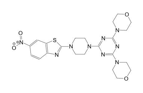 benzothiazole, 2-[4-[4,6-di(4-morpholinyl)-1,3,5-triazin-2-yl]-1-piperazinyl]-6-nitro-