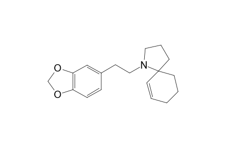 1-[(2'-Benzo[1,3]dioxol-5'-yl)ethyl]-1-azaspiro[4.5]dec-6-eneamino]propyl}cyclohex-2'-enyl acetate