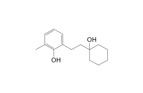 2-(o-Hydroxy-m-methylphenyl)ethylcyclohexanol