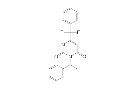 (+)-(S)-6-(DIFLUOROMETHYLPHENYL)-3-(1-PHENYLETHYL)-2,4-PYRIMIDINDIONE