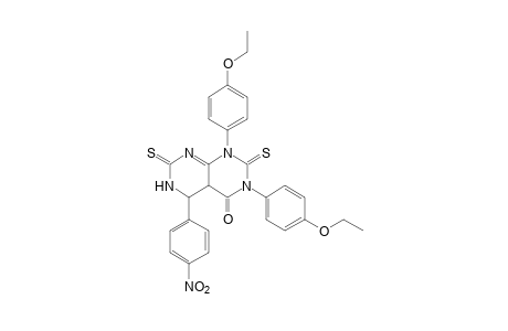 1,3-BIS(p-ETHOXYPHENYL)-4a,5-DIHYDRO-2,7-DITHIO-5-(p-NITROPHENYL)PYRIMIDO[4,5-d]PYRIMIDINE-2,4,7(1H,3H,6H)-TRIONE