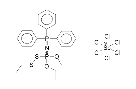 1,1,1-TRIPHENYL-3,3-DIETHOXY-3-ETHYLDITHIOIMINOPHOSPHORANOPHOSPHONIUMHEXACHLOROANTIMONATE