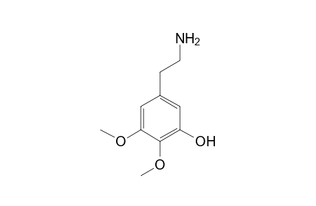 Mescaline-M (O-demethyl-) isomer 1 MS2