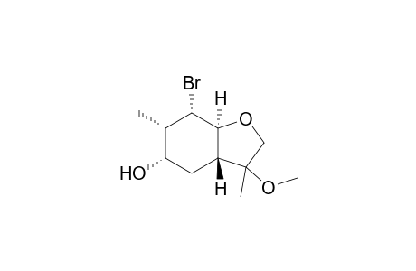 (1R,3S,4S,5S,6S)-5-Bromo-3-hydroxy-9-methoxy-4,9-dimethyl-7-oxabicyclo[4.3.0]nonane isomer