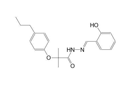 propanoic acid, 2-methyl-2-(4-propylphenoxy)-, 2-[(E)-(2-hydroxyphenyl)methylidene]hydrazide