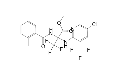 alanine, N-[5-chloro-3-(trifluoromethyl)-2-pyridinyl]-3,3,3-trifluoro-2-[(2-methylbenzoyl)amino]-, methyl ester