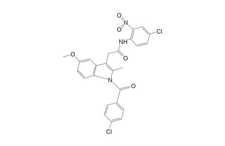 4'-chloro-1-(p-chlorobenzoyl)-5-methoxy-2-methyl-2'-nitroindole-3-acetanilide