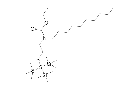 N-(Ethoxycarbonyl)-N-decyl-N-{2-[tris(trimethylsilyl)silylthio]ethyl} amine