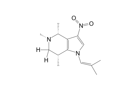 N-VINYL-3-NITRO-4,5,6,7-TETRAHYDRO-4,5,7-TRIMETHYLPYRROLO-[3.2-C]-PYRIDINE