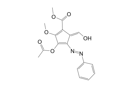 Methyl 4-acetoxy-6-(anilino)-1-formyl-3-methoxy-6-azapentafulvene-2-carboxylate