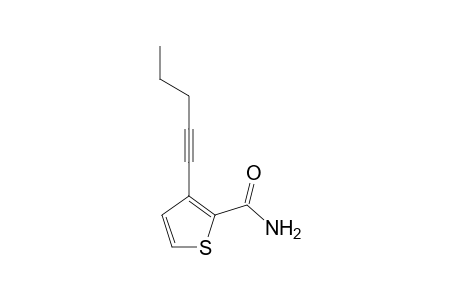 3-(Pent-1-ynyl)thiophene-2-carboxamide