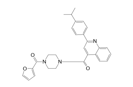 4-{[4-(2-Furoyl)-1-piperazinyl]carbonyl}-2-(4-isopropylphenyl)quinoline