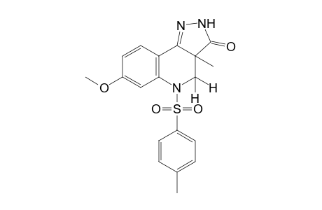 7-methoxy-3a-methyl-2,3a,4,5-tetrahydro-5-(p-tolylsulfonyl)-3H-pyrazolo[4,3-c]quinolin-3-one