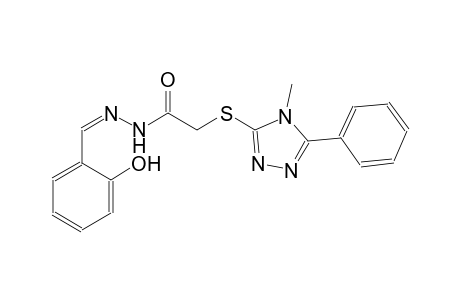 N'-[(Z)-(2-hydroxyphenyl)methylidene]-2-[(4-methyl-5-phenyl-4H-1,2,4-triazol-3-yl)sulfanyl]acetohydrazide