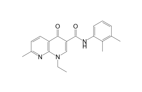 1,4-Dihydro-1-ethyl-7-methyl-4-oxo-1,8-naphthyridine-3-carboxy-2',3'-xylidide