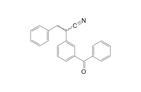 2-(m-benzoylphenyl)-3-phenylacrylonitrile