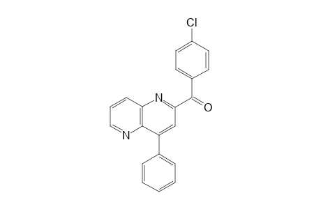 (4-chlorophenyl)(4-phenyl-1,5-naphthyridin-2-yl)methanone