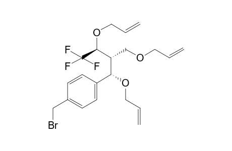 1-(Bromomethyl)-4-[(1S,2R,3S)-1,3-diallyloxy-2-(allyloxymethyl)-4,4,4,-trifluorobutyl]benzene