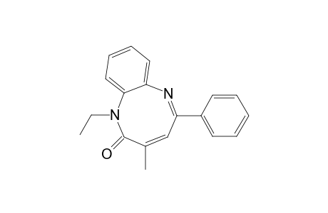 1,6-Benzodiazocin-2(1H)-one, 1-ethyl-3-methyl-5-phenyl-